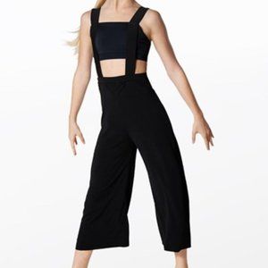 Suspender Jumpsuit with wide legs